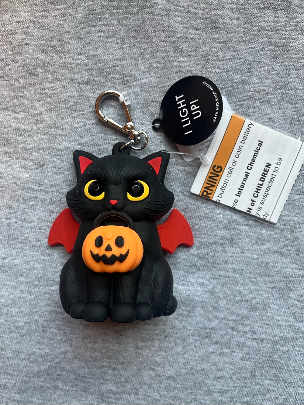 Bath and Body Works Light Up Spooky Kitty Halloween PocketBac Sanitizer Holder